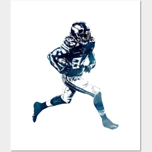 Football Player EPIC abstract stencil style for all the gridiron fans Posters and Art